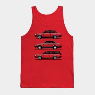 Family portrait of the iconic swedish car Tank Top